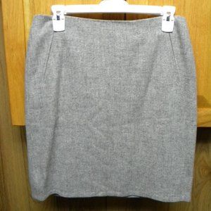 Talbot’s light gray wool blend fully lined mini skirt / size 2P
